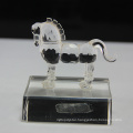 Hot sale crystal glass horse figurines